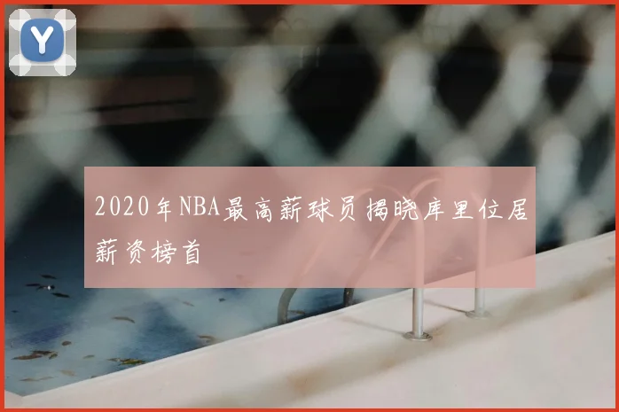 2020年NBA最高薪球员揭晓库里位居薪资榜首